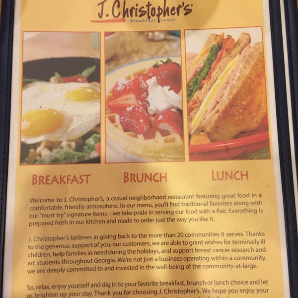 J. Christopher's Breakfast Spot in Downtown Decatur