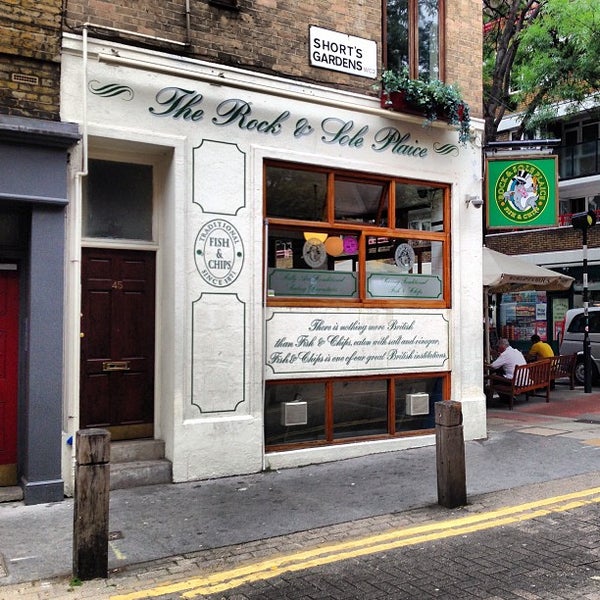 The Rock & Sole Plaice Fish & Chips Shop in Covent Garden