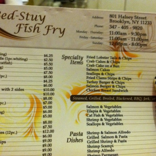 bed stuy fish fry seamless