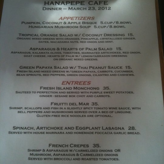 Hanapepe Cafe & Bakery Hanapēpē, HI