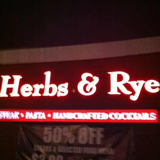 Herbs & Rye Cocktail Bar