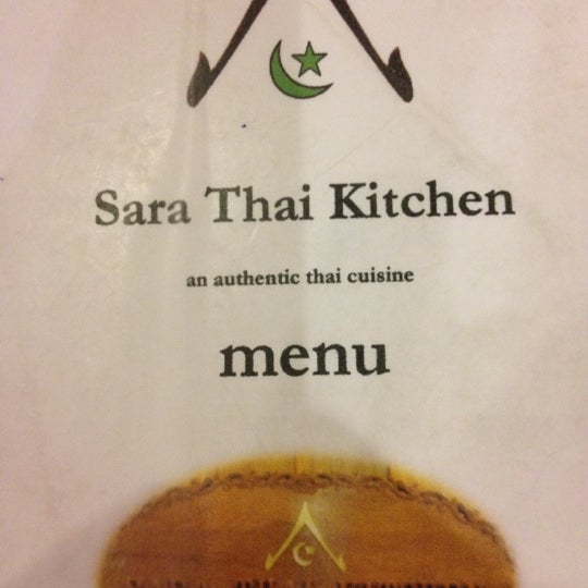 sara thai kuantan menu