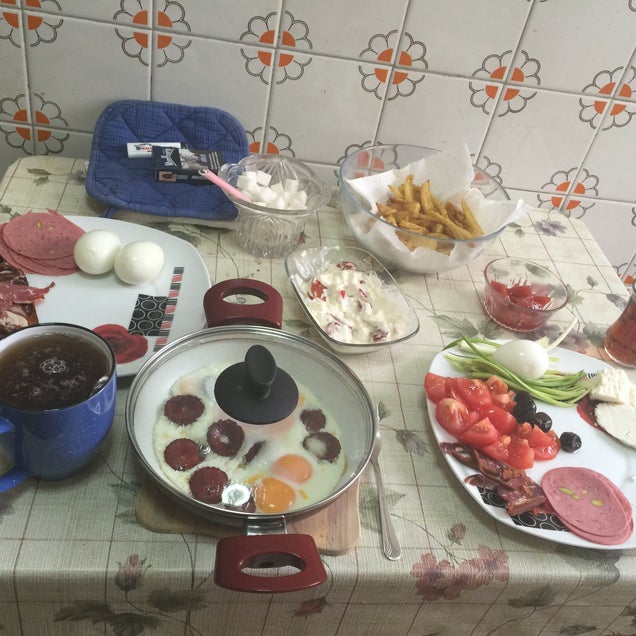 kahvaltı fotoğrafı